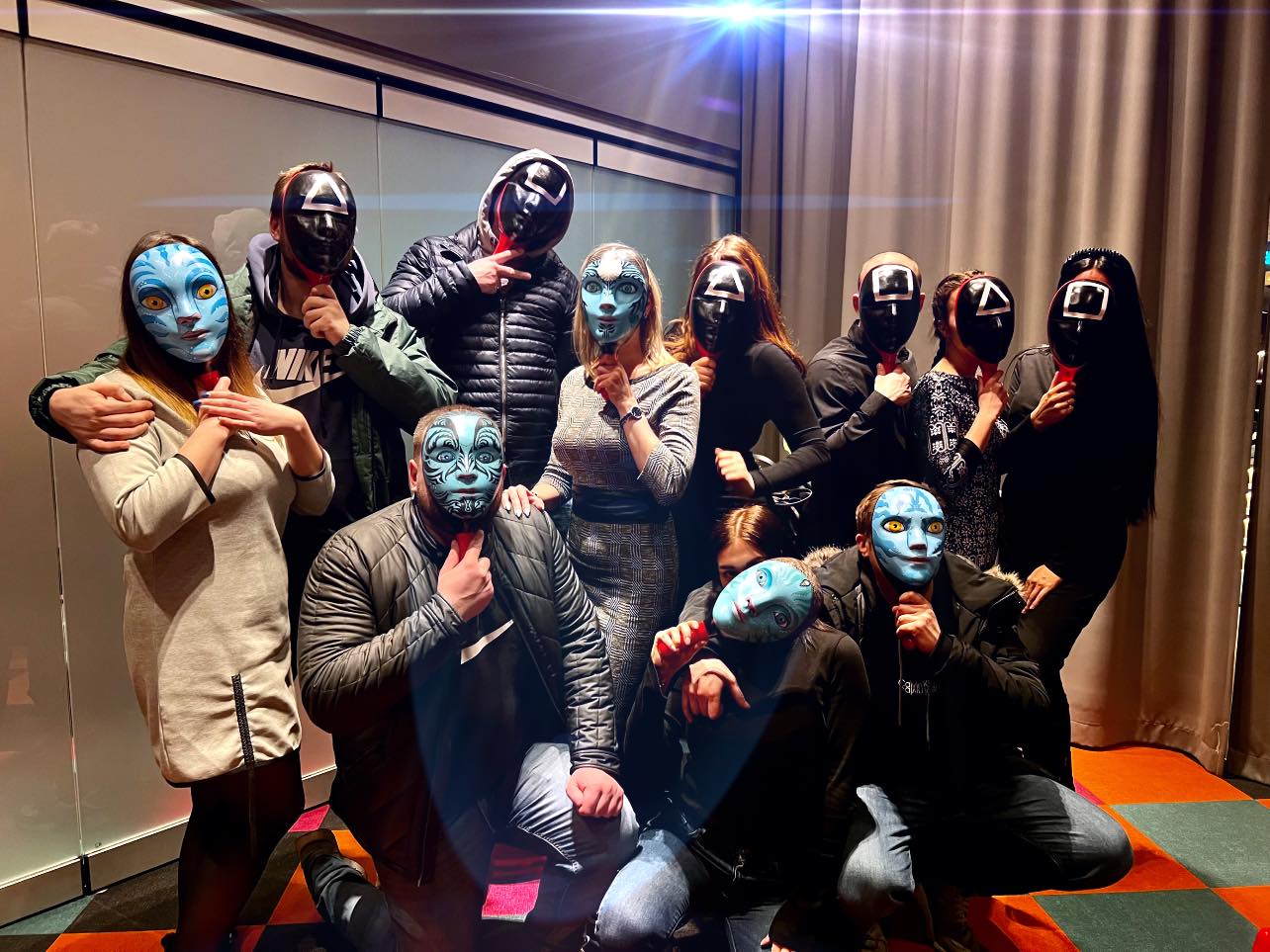 Foto ar Spēle Mafija spēlētājiem